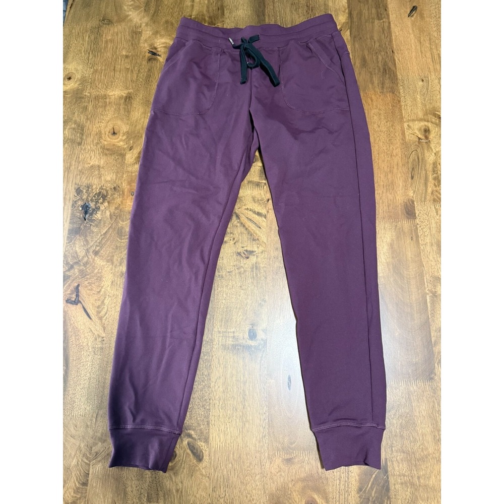Zyia Active Unwind Joggers‎ Womens S Plum Purple  Ankle Gym Lounge Stretch